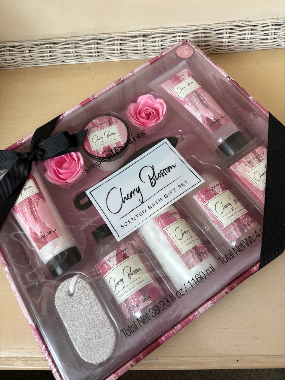 Scented Bath Gift Set - Pink